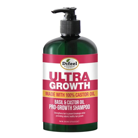 Difeel Ultra Growth Basil & Castor Oil Pro Growth Shampoo 12 oz