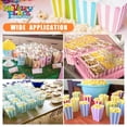 thumbnail image 7 of Novelty Place 12Pcs Mini Popcorn Boxes, Pastel Striped Cardboard Popcorn Container and Candy Favor Treat Boxes for Birthday, Movie Night Party - 4" Tall x 3" Square, 7 of 7