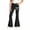Z261 Black, variant on Landzoo Girls Flared Pants Bowknot Graphic Slim Fit High Waisted Fall Casual Kid Girls Trousers