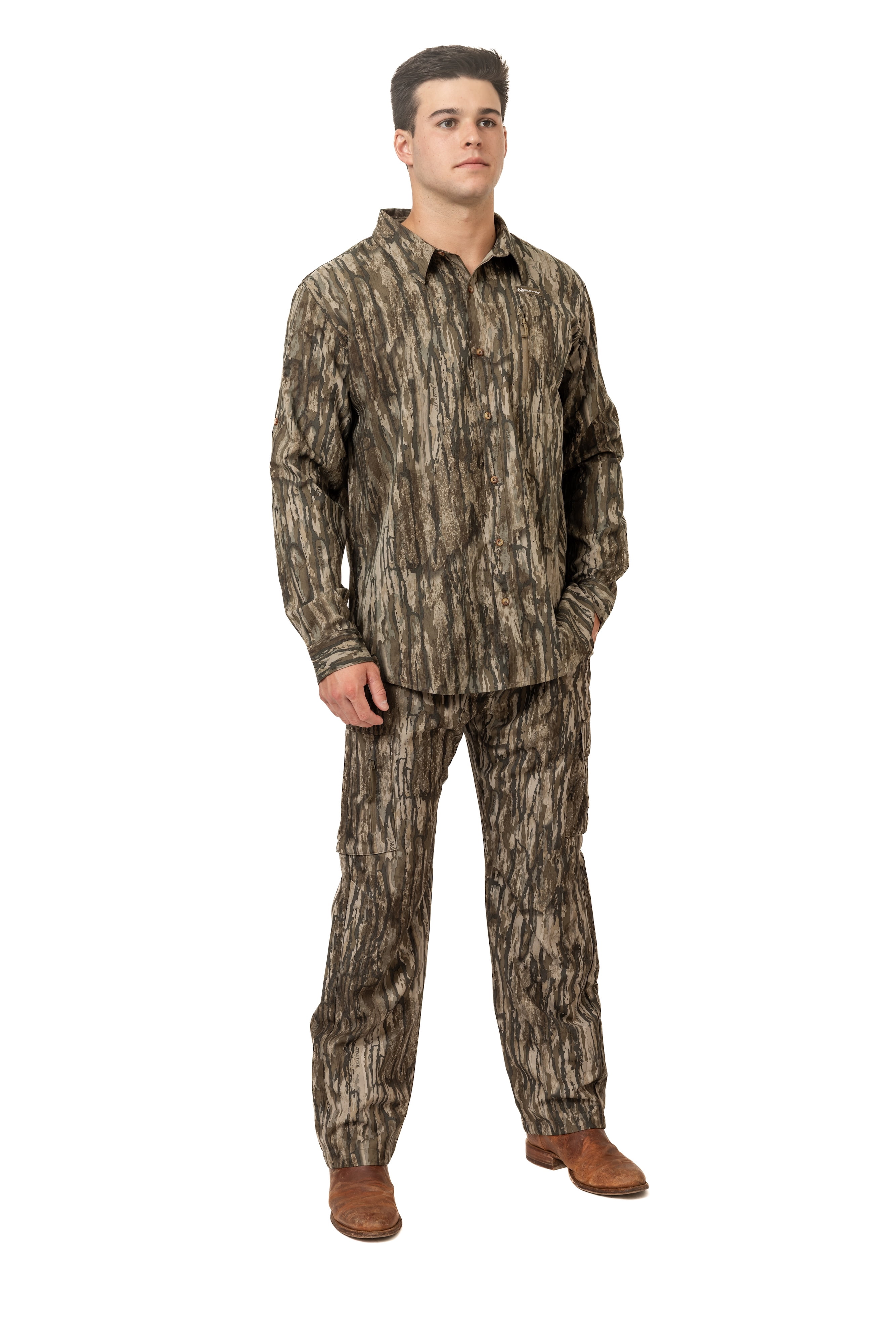 Realtree Men's All-Season Hunting Cargo Pants – Legacy Camo, Stretch Fabric, 6 Pockets, Sizes S–5XL