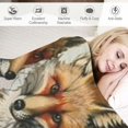 thumbnail image 3 of Creowell  Cute Fox Blanket Just A Girl Who Loves Fox Flannel Throw Blankets Bed Bedding Couch Decor Gifts for Kids Boys Girls Toddler Adults  40x50in, 3 of 6
