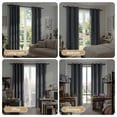 thumbnail image 7 of Blackout Curtains for Bedroom, Thermal Insulated Blackout Curtain 2 Panels 42x84 inch, Black Drapes with Grommets, Noise Reducing Energy Saving & Wrinkle-Free Drapes for Living Room,Gray, 7 of 7