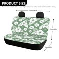 thumbnail image 4 of POLERO White Hibiscus Tropical Floral Print Car Rear Seat Protectors with SUV Sedan, Durable Non-Slip Car Back Seat Covers(2 Piece), 4 of 7