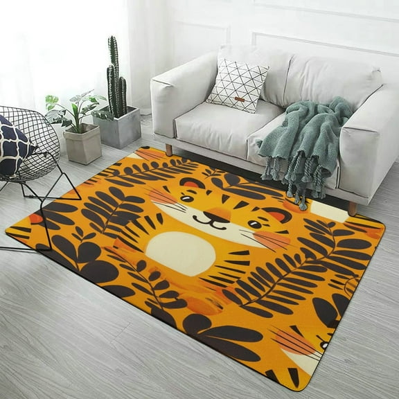 Tiger Area Rugs Carpet Suitable for Living Room Kitchen Bedroom Laundry Room Home Decorations