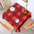 thumbnail image 2 of Christmas Square Tablecloth 60x60 Inch – Waterproof Polyester Printed Table Cover, Wrinkle Resistant & Washable for Kitchen Dining Picnic Party Decor, Single-v4-13, White, 2 of 6