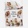 thumbnail image 5 of Personalised Gifts for Women and Men, Personalised for Adults, , Custom Blanket with Photos, for Birthday, Christmas, 5 of 6