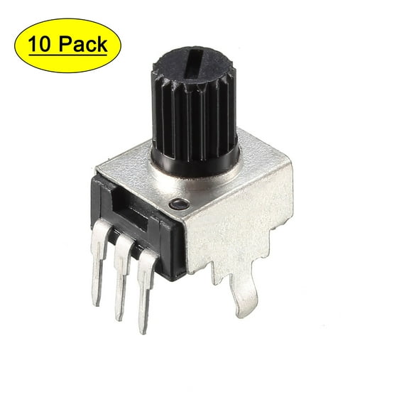 Uxcell Carbon Film Potentiometer 100K Ohm Variable Resistors Single Turn Rotary, 10pack