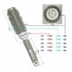 thumbnail image 5 of Hair Dress Brush Ceramic Iron Round Comb Salon Styling Hairdressing Tool25mm, 5 of 5