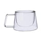 thumbnail image 4 of Taza de vidrio doble, hecha a mano, para bebidas, té, capuchino y café. B, 4 of 8
