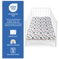thumbnail image 7 of Today's Kids 2-Pack Race Cars Fitted Baby Crib Sheets Boy - Nursery Toddler Bed Sheets for Boys, Soft Breathable Microfiber, Elastic Edge with Deep Pockets, Machine Washable - Fits 28" x 52" Mattress, 7 of 7