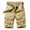 Khaki, variant on gakvov Cargo Pants For Men Plus Size Cargo Pants For Men Loose Fit Zipper Button Multi-Pocket Overalls Straight Leg Pants Outdoor Camouflage Cargo Shorts