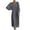 Gray, variant on Lovskoo Women's Casual V Neck Fall Sweater Dresses Oversized Long Sleeve Hoodie Loose Solid Color Ribbed Knit Pullover Sweaters Dress Brown