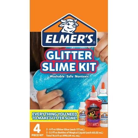 Elmers Glitter Slime Kit, Gift for Kids, Includes Magical Liquid Glitter Glue