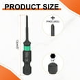thumbnail image 2 of Uxcell #00 Impact Phillips Screwdriver Bit PH00 1/4" Hex Shank 2" (50mm) Length 0.08" Rod Magnetic Cross Head Drill Bits S2 Steel Industrial Screw Driver for Impact Power Drivers, 2 of 7
