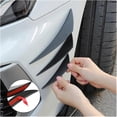 thumbnail image 2 of Spoiler Wing Universal Auto Tuning Canard Decoration Front Bumper Lip (6PCS Black), 2 of 5
