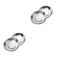 thumbnail image 2 of Naiovety Stainless Steel Round Dinner Plate Dish Small Plates, Holder Disc Dish 18cm Steel Stainless Small Non-Magnetic 22cm. Plate 2piezas, 2 of 6