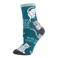 thumbnail image 2 of OoohYeah Womens Colorful Crew Socks, Real Men, Funny Cute Cat Socks, 2 of 4