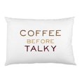 thumbnail image 1 of One Bella Casa 73957PCES59 Café avant Taie d'Oreiller Standard Imprimée Talky & 44; Brun & Multicolore, 1 of 1