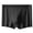 Black-XL, variant on Mens Middle Rise Quick Dry Boxers Briefs with Breathable Ice Silk Fabric U Pouches Underwear Shorts for Gym or Home Wear