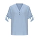 thumbnail image 3 of Camisola de Color Sólido de Ajuste Suelto de Algodón de las Mujeres sin Mangas, Casual Cuello Redondo Superior, 3 of 6
