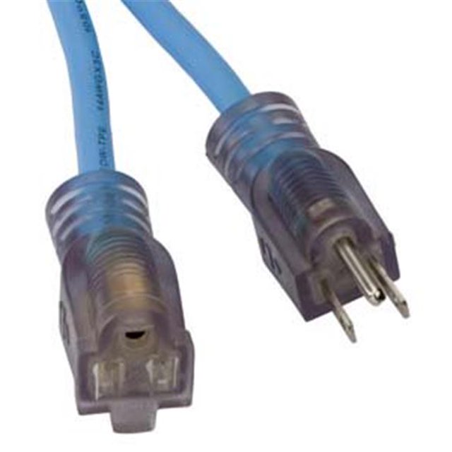Bayco BYSL-993 Rallonge de 25 Pi 16-3 Jauge 10 Ampères avec Extrémité de Sécurité Éclairée
