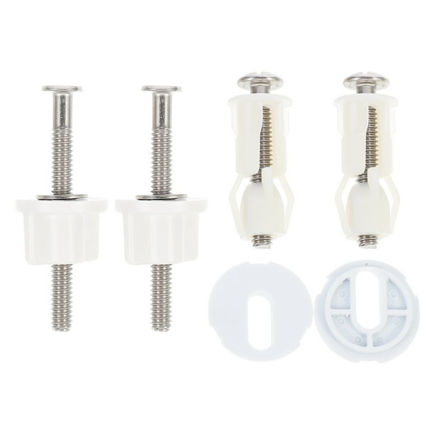 1 juego de tornillos de fijación para asiento de inodoro, tornillos para tapa de inodoro de baño doméstico.