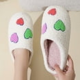 thumbnail image 2 of Domzle Womens Mens Slippers Retro Memory Foam Cute Cartoon Plush Fluffy Warm Faux Fur Lined Slippers Indoor House Home Winter Shoes, 2 of 4