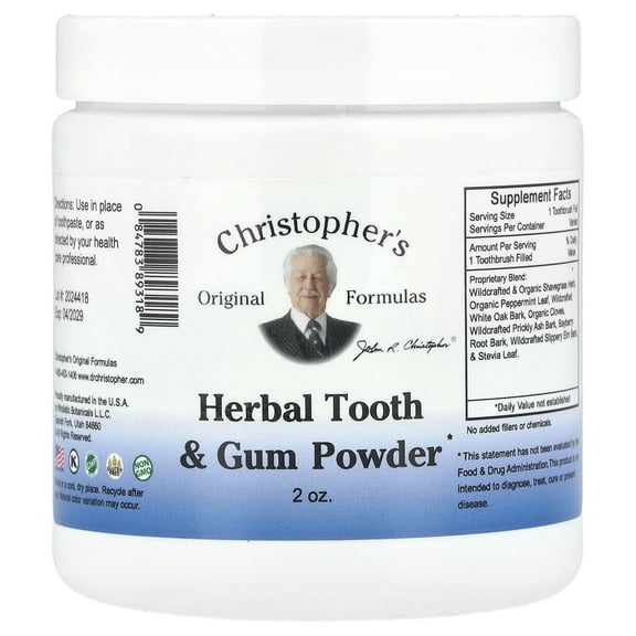 Christopher's Original Formulas Herbal Tooth & Gum Powder, 2 oz