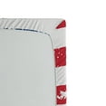 thumbnail image 2 of Ambesonne United States Fitted Sheet, Grungy Flag and Eagle, Queen Size, Navy White Red, 2 of 2