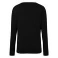 thumbnail image 5 of Summer Tops for Women Long Sleeve Spandex Shirt T Shirt Women Blank Womens Athletic Tee Shirts Fall Tees for Space Apparel Loose Tops Summer Long Sleeve Womens Shirts T Solid Colors Stretch Black S, 5 of 5