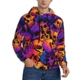 thumbnail image 2 of Naloa Skull Men's Casual Hooded Collar Drawstring Hoodies Pullover Sweatshirts Casual Long Sleeve Shirts-XX-Large, 2 of 7