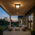 thumbnail image 6 of Artcraft Lighting Overbrook 1-Light Outdoor Flush Mount Black, 6 of 6