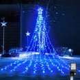 thumbnail image 1 of Luces en Cascada de 317 LEDs BlcTec para Decoración Navideña en Azul, 1 of 7