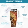 thumbnail image 4 of DIXRUYEE Steel Water Bottles Tumbler Creative Radiant Roar Pattern 40oz/30oz, 4 of 9