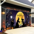 thumbnail image 6 of WMGHA Halloween Garage Door Cover 7 x 16 FT Decorations, Large Hocus Pocus Witches Silhouette Decor, Scary Double Garage Buddy Halloween for Home Wall Window Patio Yard Outside, 6 of 8