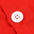 thumbnail image 4 of Sxiwei Kids Volunteer Activities Vest Solid Color Button Down Waistcoat Boys Girls Waiter Bartender Red M, 4 of 5