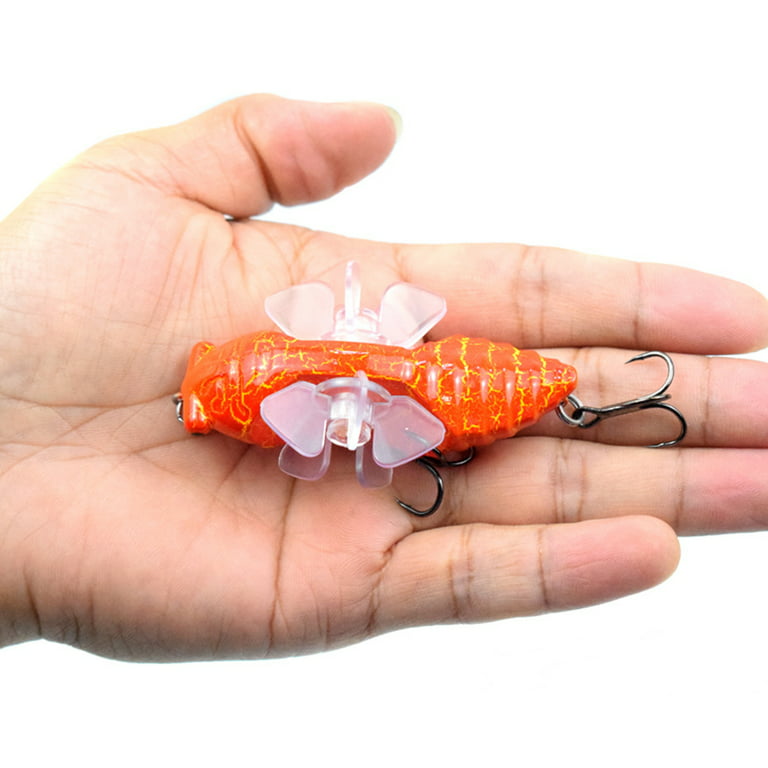 Mairbeon 15.5g 7.5cm Cicada Lure Hard Rotating Wheel ABS Insect