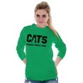 thumbnail image 4 of Cats Because People Suck Funny Cool Long Sleeve TShirt Men Women Brisco Brands 3X, 4 of 6