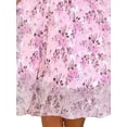 thumbnail image 3 of VSNOW Women Casual Floral Print Short Sleeve Swing Dress Party Beach Sundress, 3 of 4
