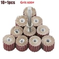 thumbnail image 1 of 10 Pcs Outils Abrasifs Roue de Rabat Disque de Ponçage pour Outil Rotatif, 1 of 5