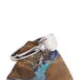 thumbnail image 3 of CAPTIVATING SPARK STERLING SILVER NATURAL AUSTRALIAN WHITE OPAL RING, 3 of 4