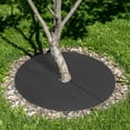 thumbnail image 6 of Uxcell 72cm Tree Mulch Ring Nonwoven Tree Protector Mat Plant Cover Black 3 Pack, 6 of 6
