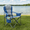 Blue, variant on Atilioo Low Camping Chair, Folding Portable Beach Chair with Cup Holder & Sidebag for Outdoor Concert, Party, Picnic, Black