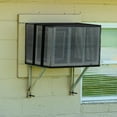 thumbnail image 6 of Chamoist Full Mesh Central Air Conditioner Cover, Mesh Window Air Conditioner Cover Outdoor, Support Window AC Unit Work Use for Outside Insulation Black Dust-Proof Waterproof Outdoor Protection, 6 of 6