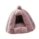 thumbnail image 3 of Cama cálida para perros, semicerrada, lavable, suave, tienda de campaña para perros pequeños y medianos rosa, 3 of 7