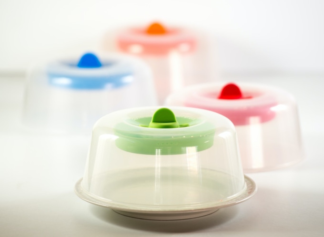 Microwave Cover Moisture Locker, GMYLE Plastic Plate Bowl Food Splatter