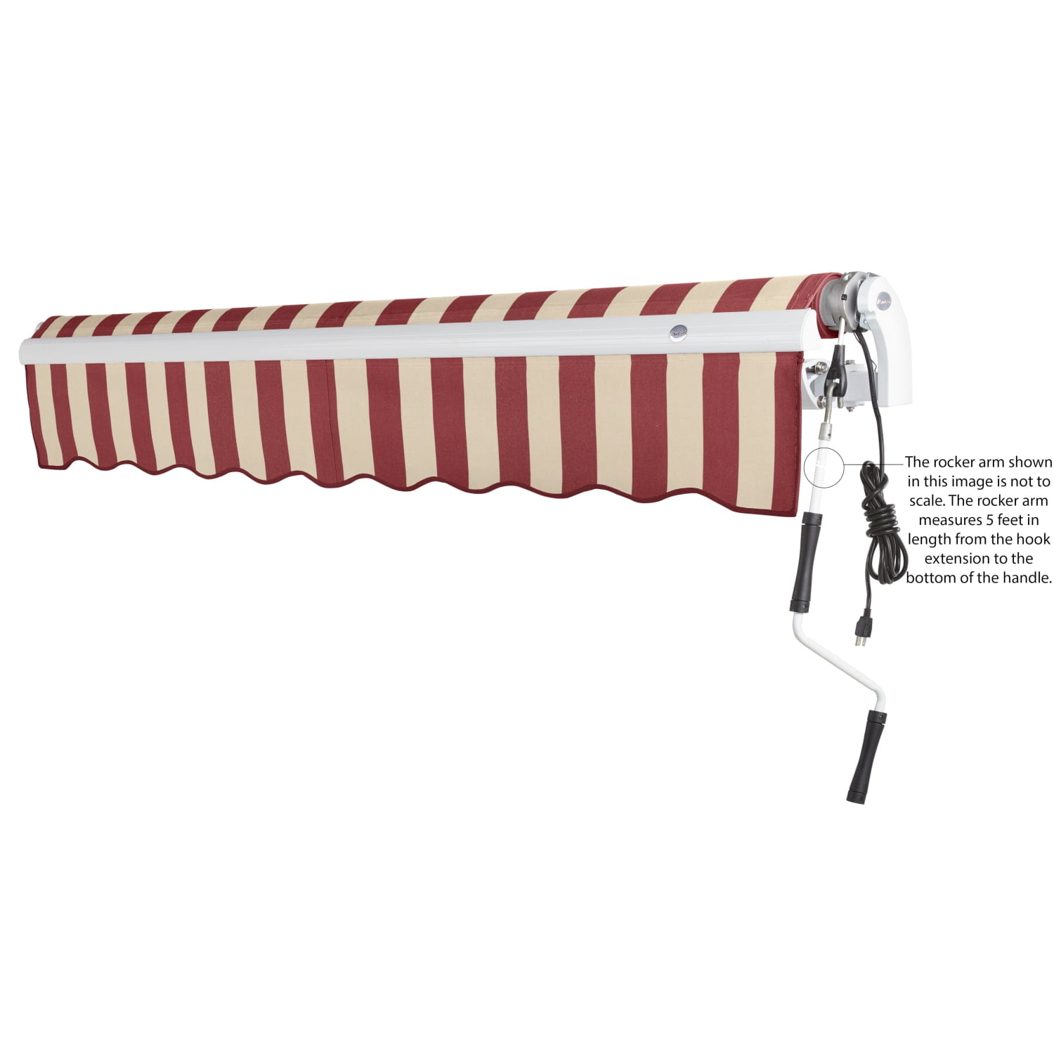 Awntech Maui Right Motor with Remote Motorized Retractable Awning