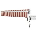 thumbnail image 7 of Awntech 18 Ft Maui Right Motorized Heavy Duty Patio Retractable Awning (216in x 9.25in x 120in), Burgundy/Tan Stripe, 7 of 7