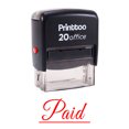thumbnail image 1 of Printtoo PAID Self Inking Rubber Stamp Office Stationary Stamp-Red, 1 of 1