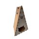thumbnail image 3 of Rascador triangular para gatos, juguete rascador compacto para proteger alfombras y resistente al desgaste. Beige, 3 of 9